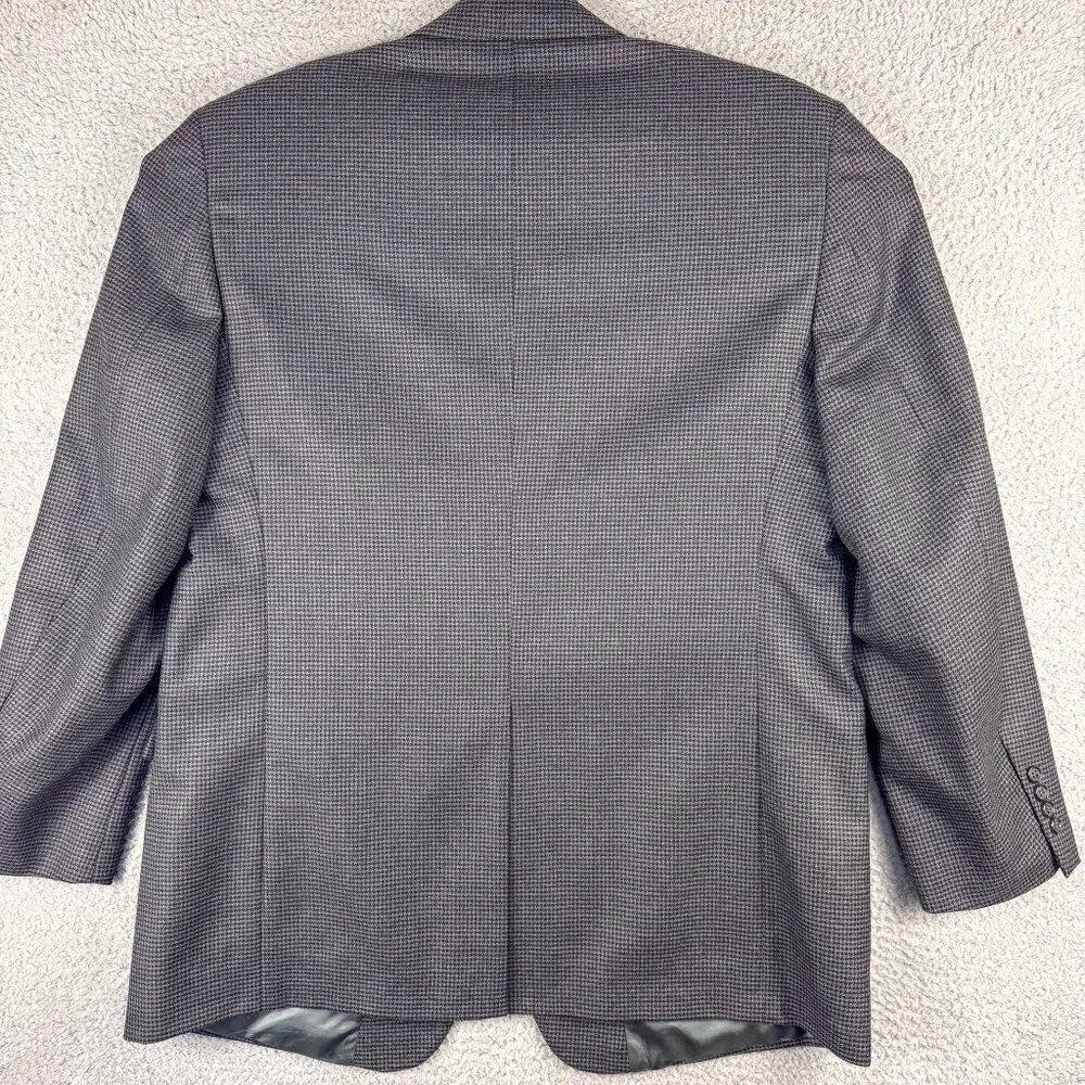 VTG Brooks Brothers 346 Blazer Mens 46L Gray Worsted Wool Office Casual‎ Wedding